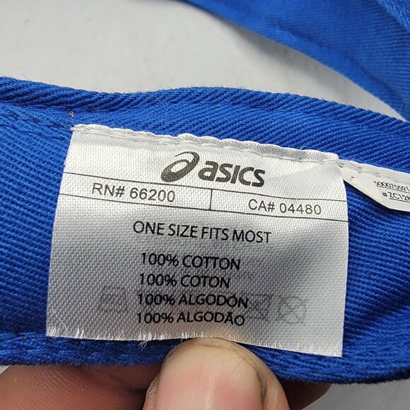 Asics Adults Blue Visor Hat One Size Fits Most Golf Adjustable Casual Outdoors - Picture 5 of 8